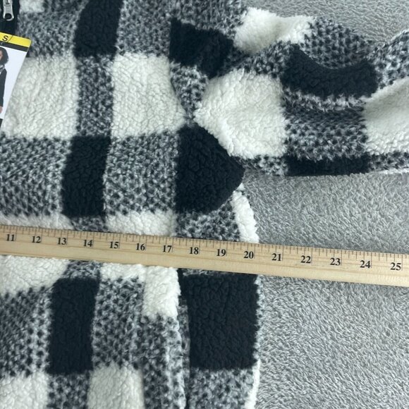 Weatherproof Womens Plaid Sherpa Jacket Full-Zip Reversible Size S NWT 1065 - Picture 6 of 9